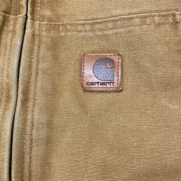 Carhartt Men’s Washed Duck Insulated Active Jacket Brown Tan - Picture 4 of 12